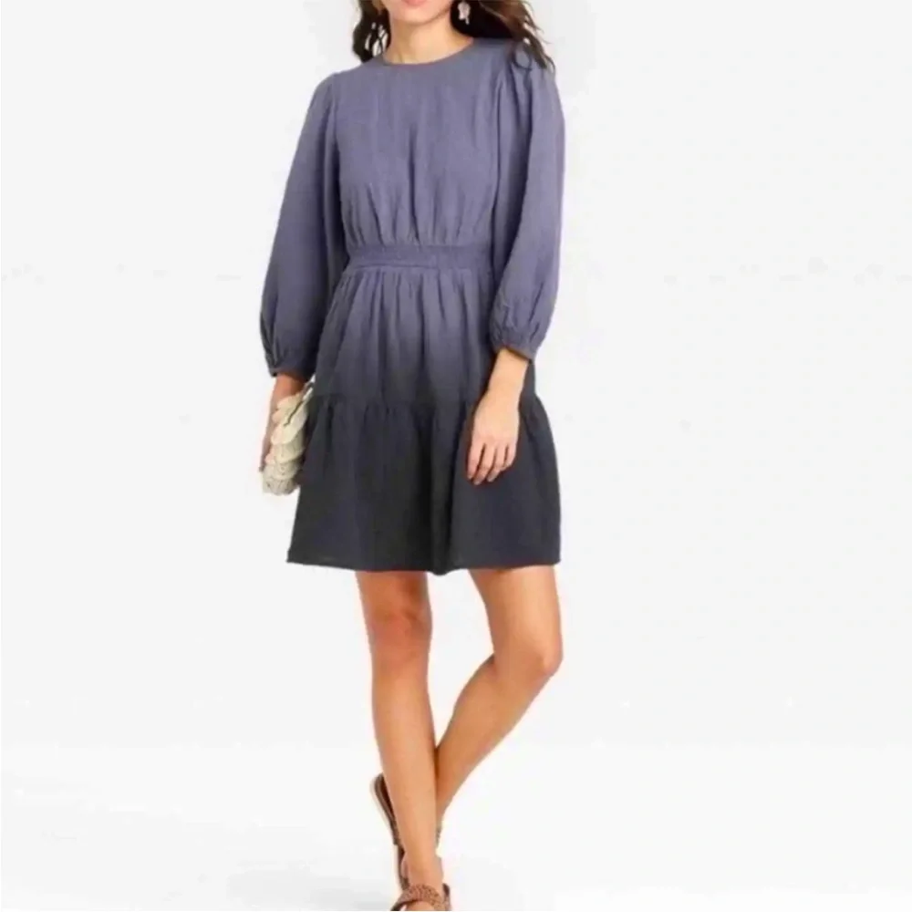 •Universal Thread• Gray/Black Ombre Tiered Dress - Size Small - Picture 2 of 10